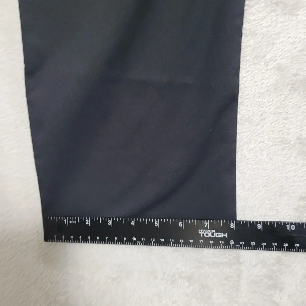 Lee Velocity Pants Mens 40x30 Black Microfiber Regular Fit Straight Leg Chino